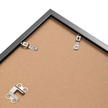 eletecpro Black 12.5x12.5 Record Frame, Sturdy and Lightweight, PVC Album Frame Made to Display Vinyl Records, Home Decor LP Record Frame for Wall Easy to Hang Suit to 12x12 LP Covers, 1 Pack