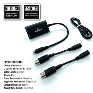 Kaico 1080p HDMI Adapter for Sega Genesis - Retro Gaming Revived!