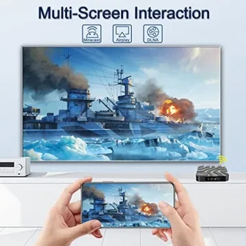 EASYTONE 2024 Android TV Box 12.0, Android Box TV 4GB RAM 32GB ROM H618 Quad-Core CPU 6K TV Box Support 2.4/5G Dual WiFi Ethernet Bluetooth 4.0 H.265 Android Smart TV Box