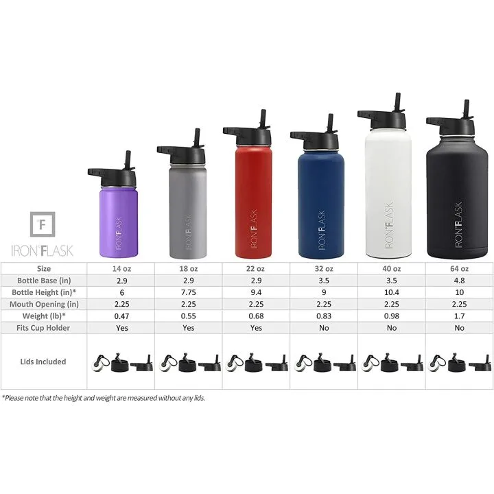 Iron Flask Sports Water Bottle - 32oz Insulated