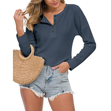Stylish Waffle Knit Tunic Top for All-Day Comfort