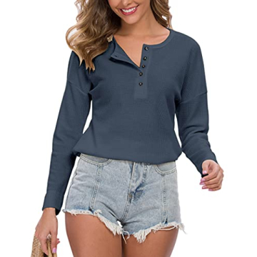 Stylish Waffle Knit Tunic Top for All-Day Comfort