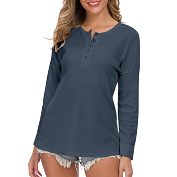 Stylish Waffle Knit Tunic Top for All-Day Comfort