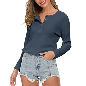 Stylish Waffle Knit Tunic Top for All-Day Comfort