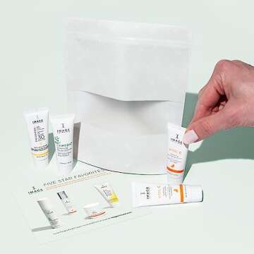 IMAGE Skincare, Five Star Favorites Introductory Skin Care 4 Step Regimen Set for Brighter, Healthier Looking Skin, Discovery Size