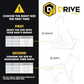 EzyDog DRIVE Dog Car Harness - Crash Tested US (FMVSS 213) Certified, Black, Small