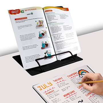 Adjustable Metal Book Stand for Comfortable Reading