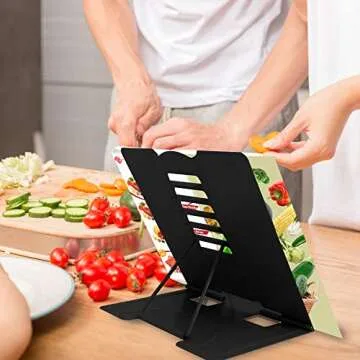 Adjustable Metal Book Stand for Comfortable Reading