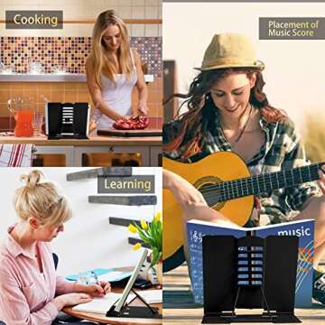 Adjustable Metal Book Stand for Comfortable Reading