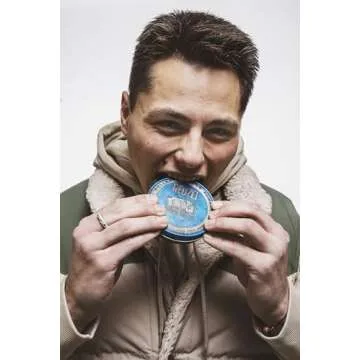 REUZEL Blue Pomade, Strong Hold, Water Soluble, Vanilla Wood, 4 Oz