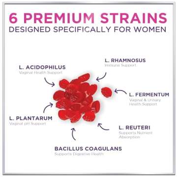 Women's Probiotic - Probiotics for Women Gummy for Digestive Health, Vaginal pH, Urinary & Immune Health Support, 3 Billion CFU w/Cranberry, Probiotic & Prebiotic Gummies for Women - 120 Gummies