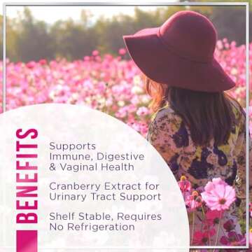 Women's Probiotic - Probiotics for Women Gummy for Digestive Health, Vaginal pH, Urinary & Immune Health Support, 3 Billion CFU w/Cranberry, Probiotic & Prebiotic Gummies for Women - 120 Gummies