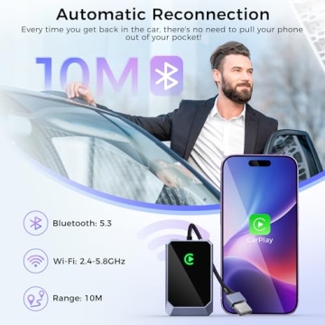 TERUNSOUl Wireless CarPlay Adapter for seamless connectivity