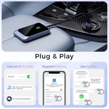 TERUNSOUl Wireless CarPlay Adapter for seamless connectivity