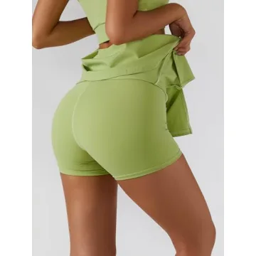 Stylish ABOCIW Golf Skirt with Sport Bra Set for Women