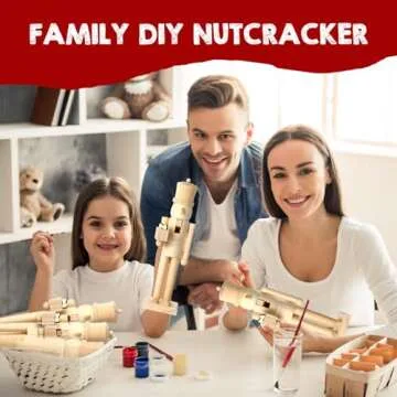 Soaoo 12 Inch DIY Wooden Christmas Nutcracker Set