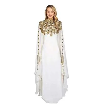 WUBU Kaftan Maxi Dress Elegant Evening Gown for All Occasions