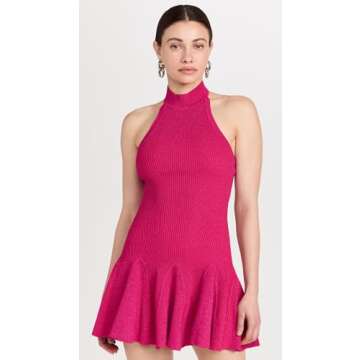 Retrofête Women's Quinn Dress, Metallic Fuchsia, S