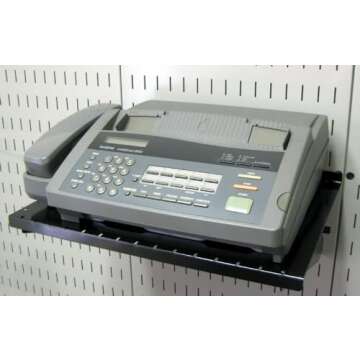 Wall Control Shelf 12in Deep Pegboard Shelf Assembly Pegboard and Slotted Tool Board - Black