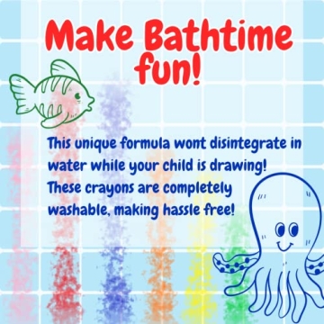 SCS Direct Bath Crayons Super Set Safe Fun for Kids