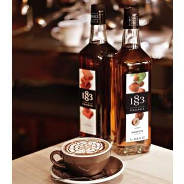 1883 Pandan Syrup - Flavored Syrup for Coffee, Cocktails, and Iced Beverages - Made in France | Prem...