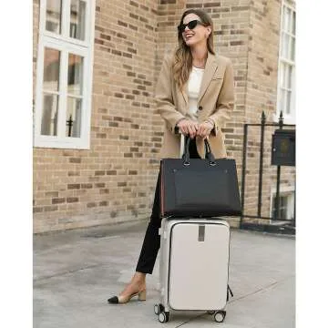 Stylish 15.6" Women's Leather Briefcase - CLUCI