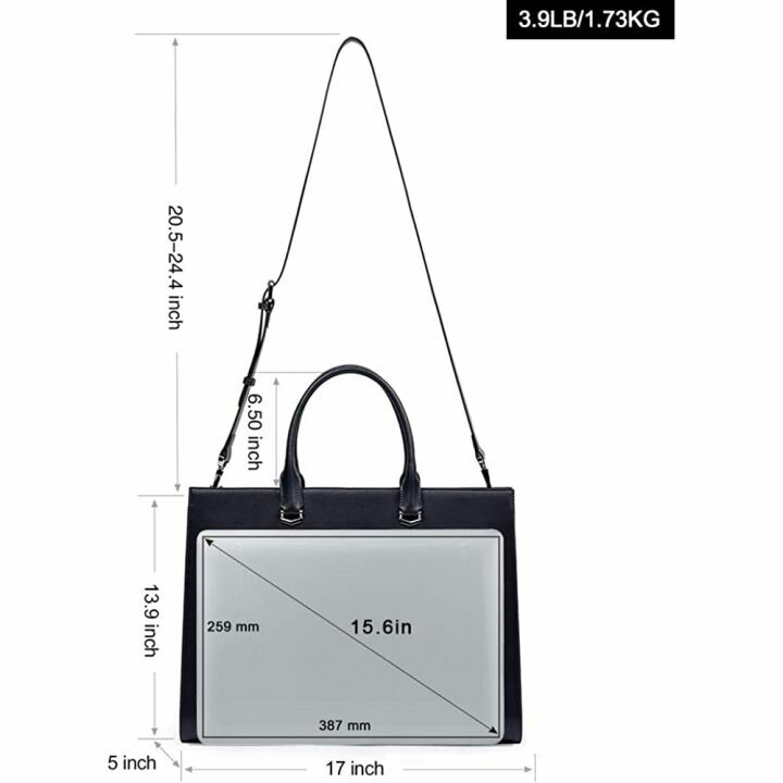 Stylish 15.6" Women's Leather Briefcase - CLUCI