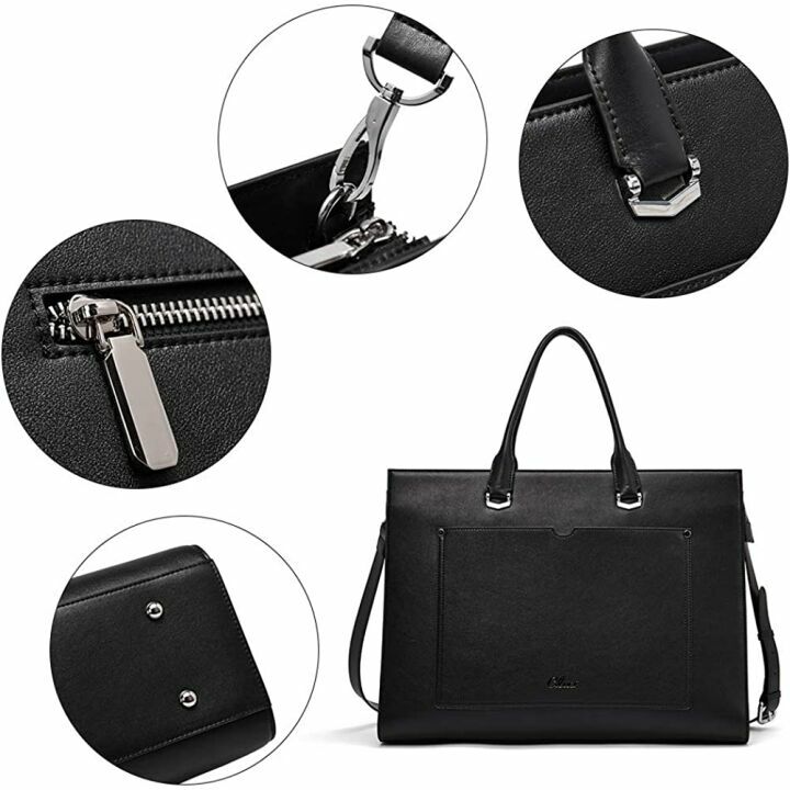 Stylish 15.6" Women's Leather Briefcase - CLUCI