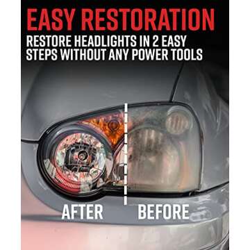 Adam's Headlight Restoration Kit - Graphene Ceramic Coating Headlight Car Detailing Kit (Pro Kit)