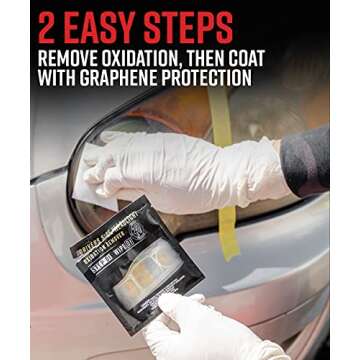 Adam's Headlight Restoration Kit - Graphene Ceramic Coating Headlight Car Detailing Kit (Pro Kit)