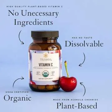 Truvani Organic Vitamin C | High Absorption Antioxidant Supplement