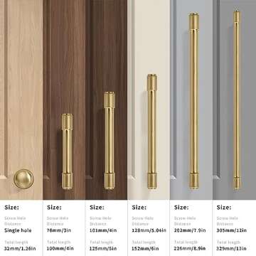 CABDM 2 Pack 1-1/4 inch Kitchen Cabinet Knobs Drawer Knobs Dresser Knobs Champagne Bronze Zinc Knobs Drawer Pulls Round Knobs Gold Drawer Handles Knobs for Dresser Drawers