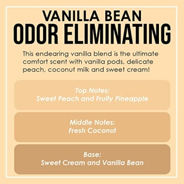Delightful Vanilla Bean Candle - Eliminate Odors Easily