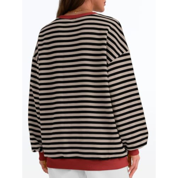 Trendy Women's Oversized Fall Sweatshirt 2024