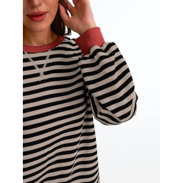 Trendy Women's Oversized Fall Sweatshirt 2024