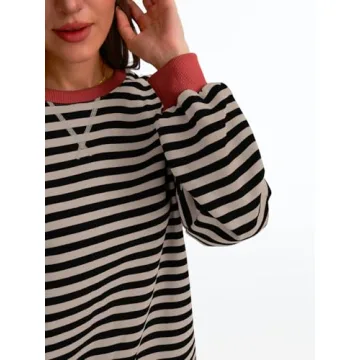 Trendy Women's Oversized Fall Sweatshirt 2024