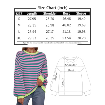 Trendy Women's Oversized Fall Sweatshirt 2024