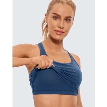 CRZ YOGA Butterluxe Racerback Sports Bra - Stylish Comfort