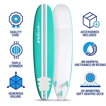 Wavestorm 8ft Surfboard for Beginners - Anniversary Edition