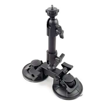 Delkin Devices Fat Gecko Dual Suction Camera Mount (DDMOUNT-Suction) & Fat Gecko Tablet and iPad Bracket (DDMNT-UTAB1)(Bracket only)
