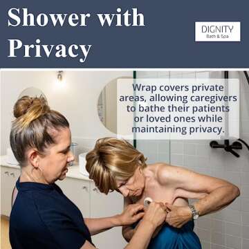Dignity Bath & Spa Bathing Cover Up for Elderly, Senior or Disabled Women | Provides Privacy & Helps...