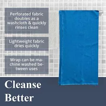 Dignity Bath & Spa Bathing Cover Up for Elderly, Senior or Disabled Women | Provides Privacy & Helps Caregivers with Bathing | Secure & Adjustable | Lightweight, Quick Drying, & Non Slip (Women's S/M)