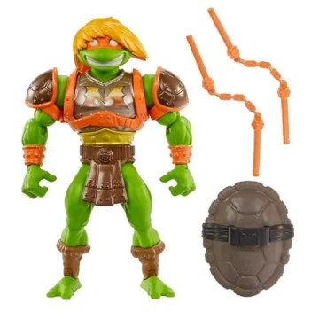 Masters of the Universe Mattel Origins Turtles of Grayskull Action Figure - Michelangelo