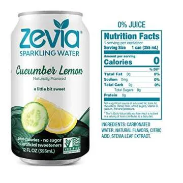 Zevia Sparkling Water Combo Pack, 12 Ounce Cans (Pack Of 24)