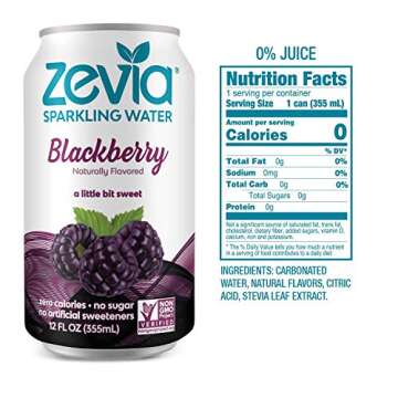 Zevia Sparkling Water Combo Pack, 12 Ounce Cans (Pack Of 24)
