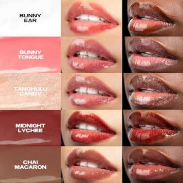 Sacheu Lip Elixir Nourishing Lip Glaze and Lip Tint Gloss. High-Shine Lip Gloss. Moisturizing Lip Gl...