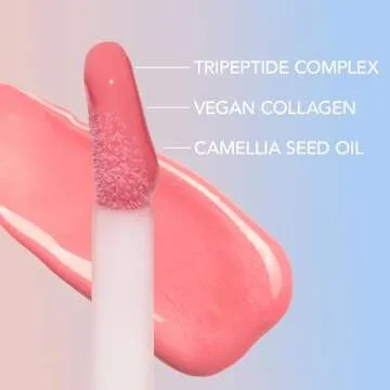 Sacheu Lip Elixir Nourishing Lip Glaze and Lip Tint Gloss. High-Shine Lip Gloss. Moisturizing Lip Gloss Enriched with Lip Oils For Hydrating Smooth Finish, Cruelty-Free (Sheer Pink)