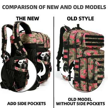 KXBUNQD 45L Tactical Assault Backpack for All Outdoor Activities