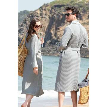 Luxury Waffle Shawl Collar Women’s Spa Robe