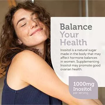 Zahler Inositol Supplement Capsules 1000mg - Mood & Nervous System Support Supplements for Women - Hormone Balance & Healthy Ovarian Function - Kosher, Gluten Free, Dairy Free - 120 Count